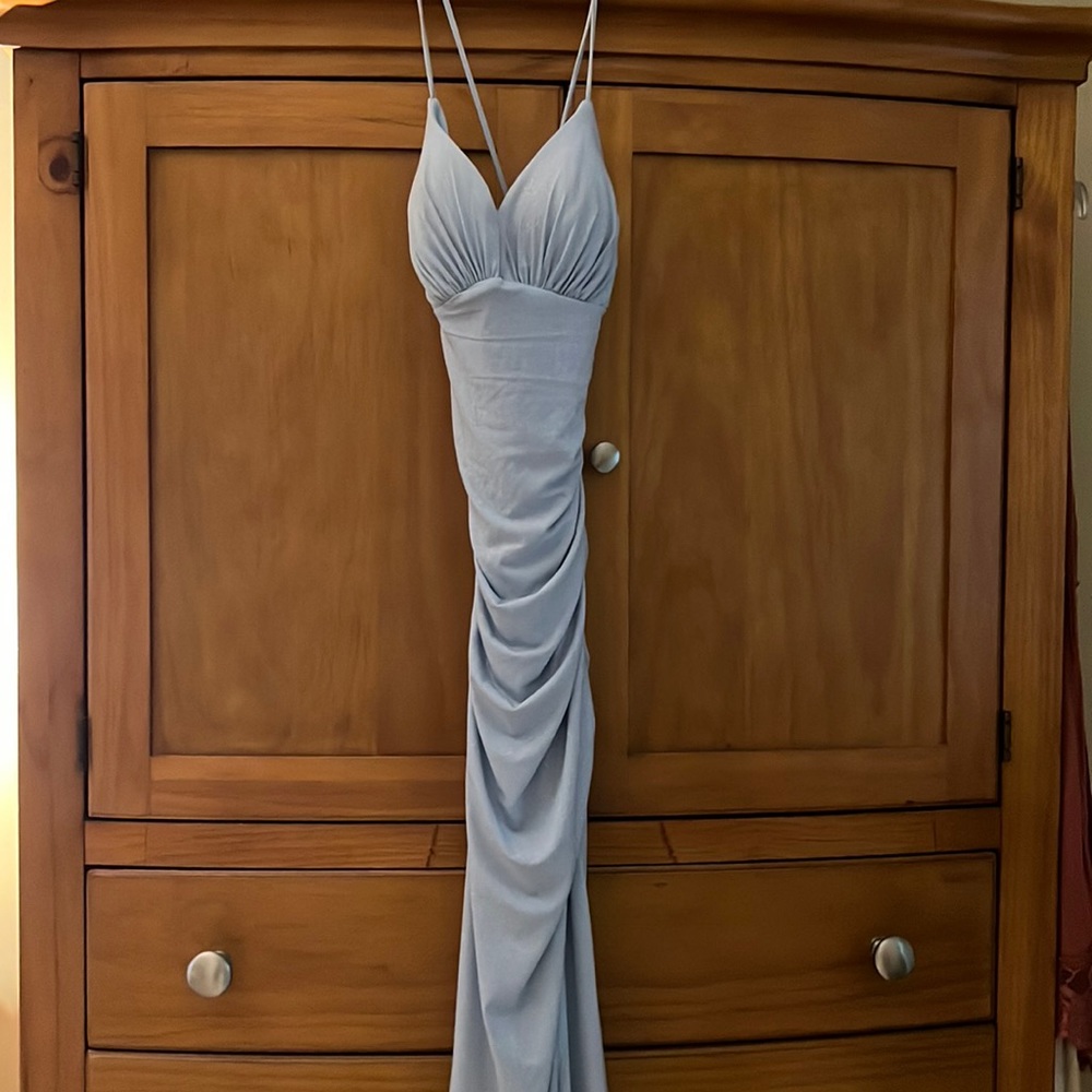 Stunning light blue prom dress. Worn once this prom season.